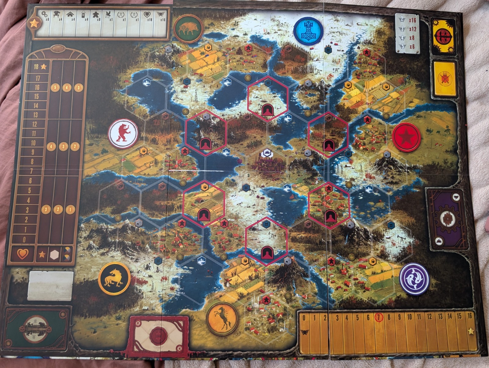 Scythe Board Game FOLDING BOARD ONLY