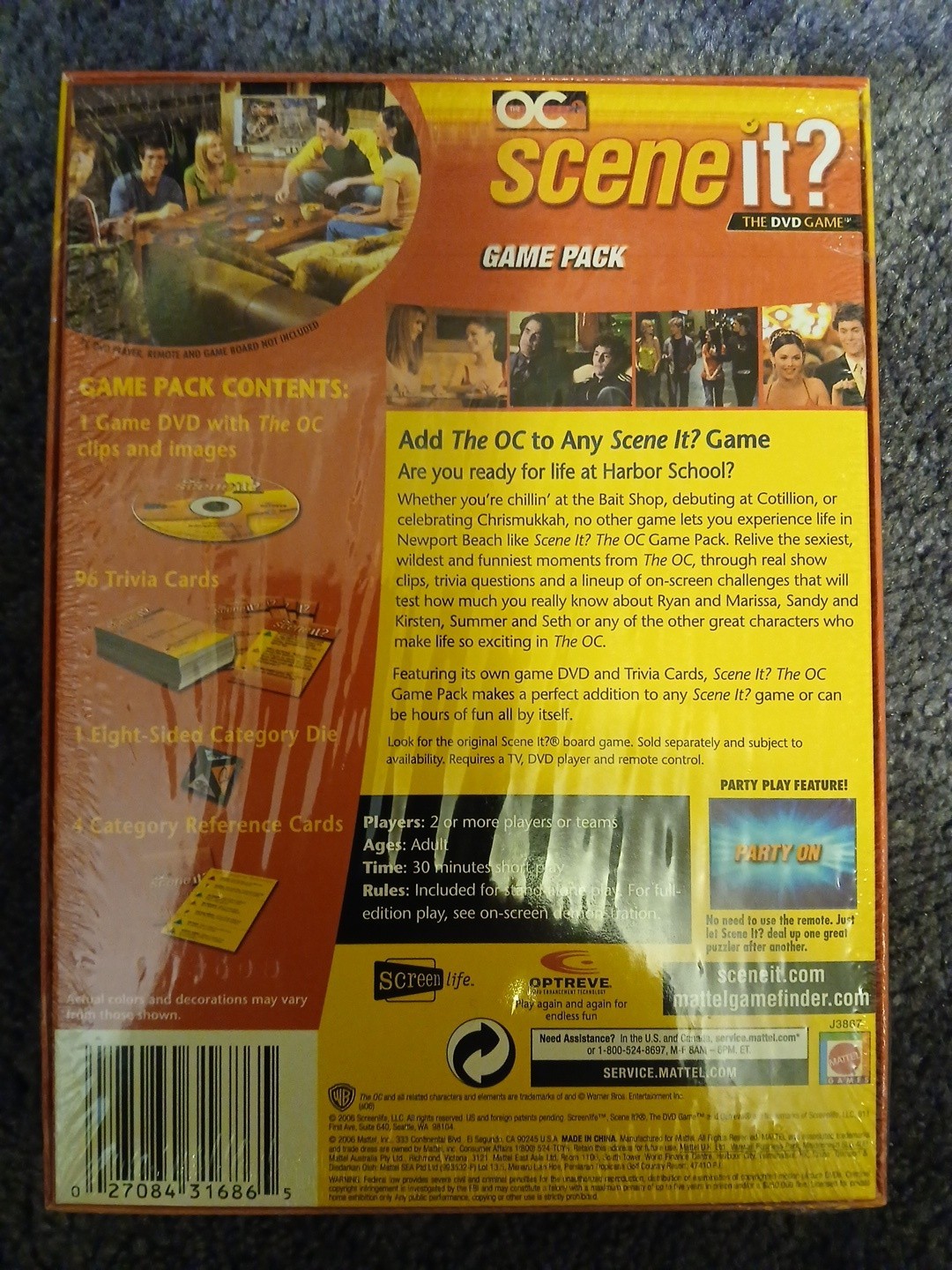 The OC Scene It? Game Pack , the DVD game, Mattel, sealed new in box
