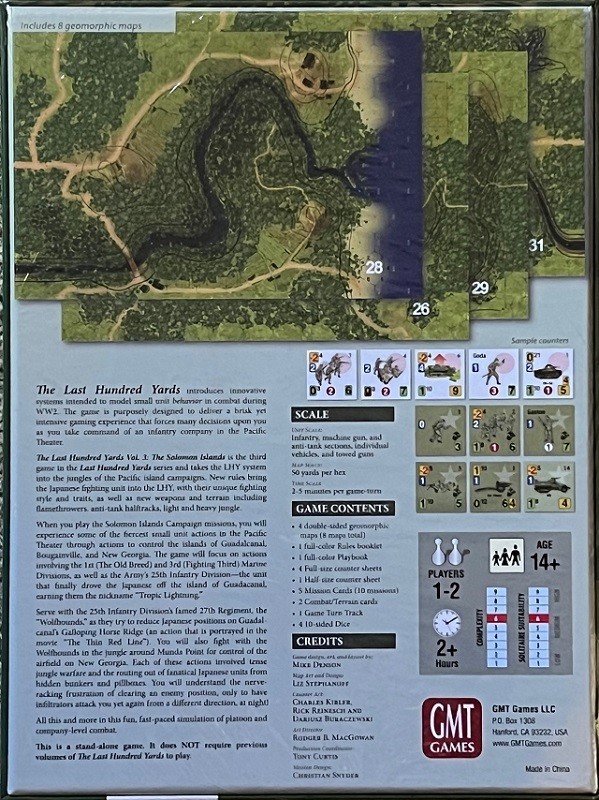 The Last Hundred Yards vol 3 The Solomon Islands by GMT Games, Shrinkwrap, OOP