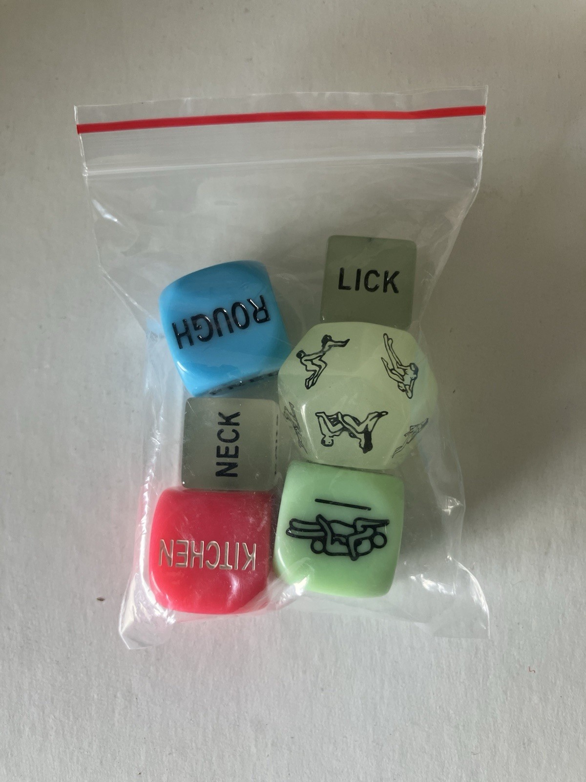 Sex Dice, Adult Couples, Naughty Position, Game. Glow In The Dark Dice