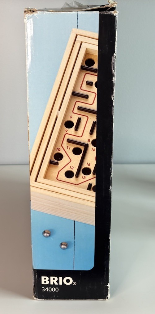 Brio Wooden Labyrinth Game 34000 With Original Box, No Balls