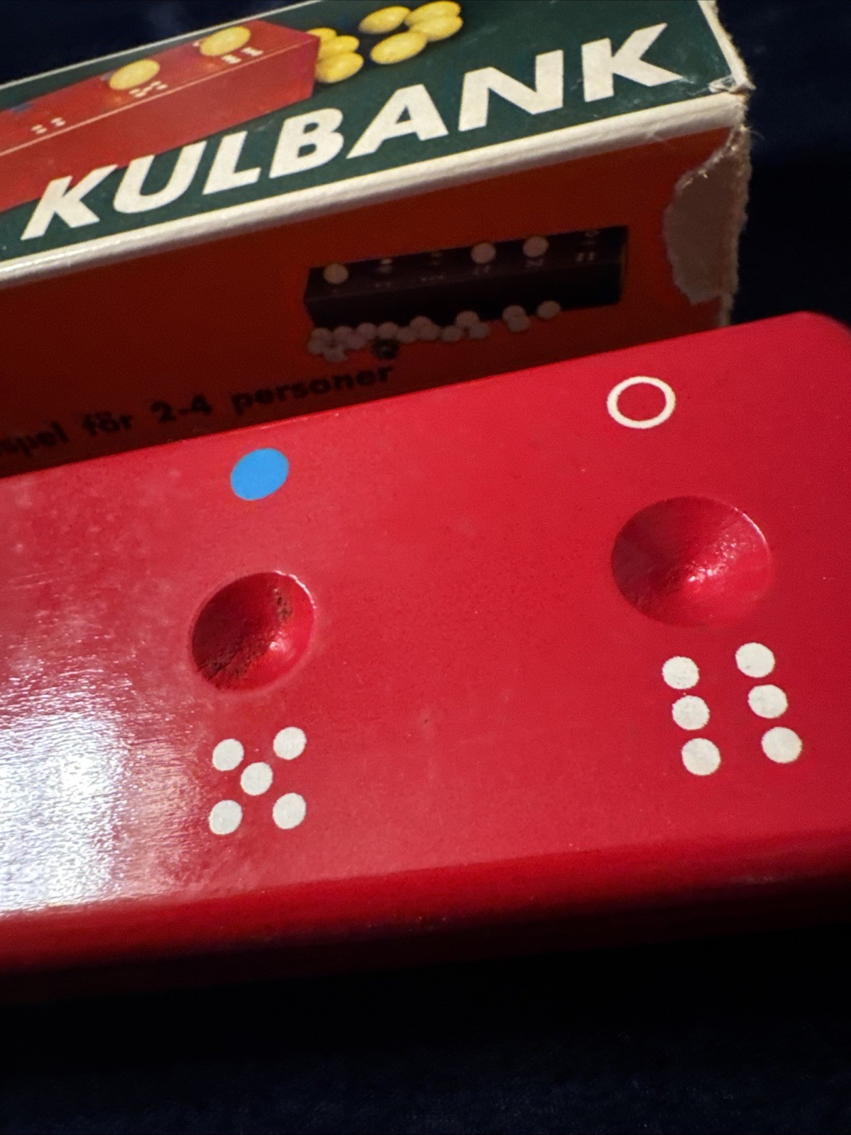 Vintage BRIO KULBANK DICE GAME KUGEL-SPIEL Game with Box NO DICE/BALLS- Sweden