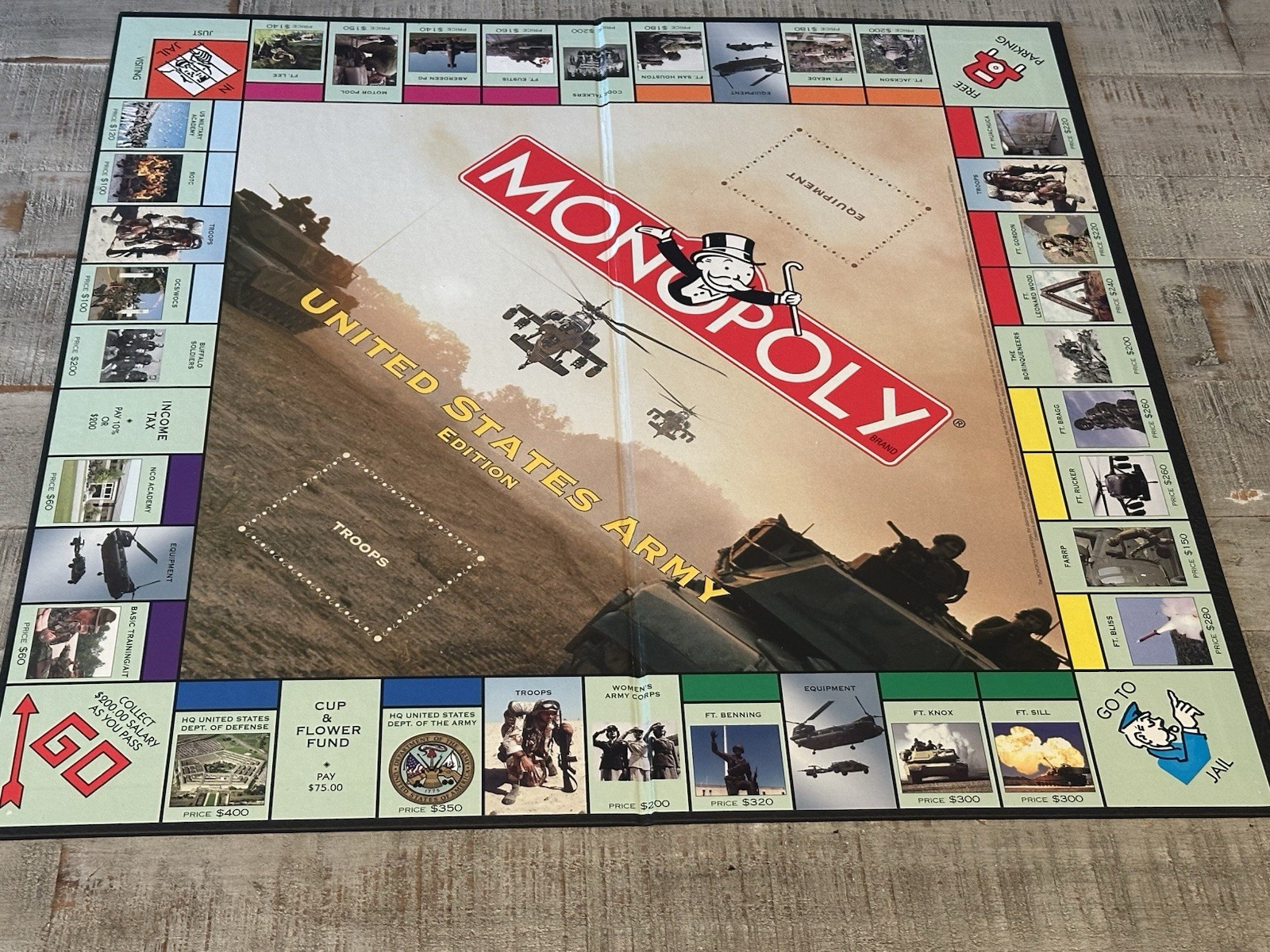 2002 United States Army Edition Monopoly Board Game – Complete – Pre-owned