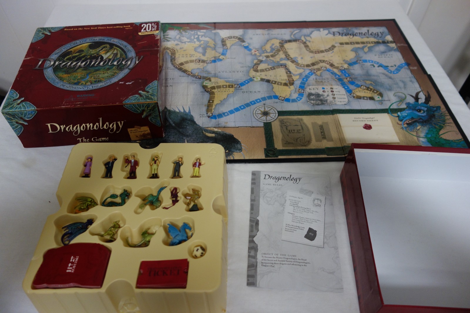 Dragonology The Game 2006 Sababa Toys Fantasy Board Game 100% Complete