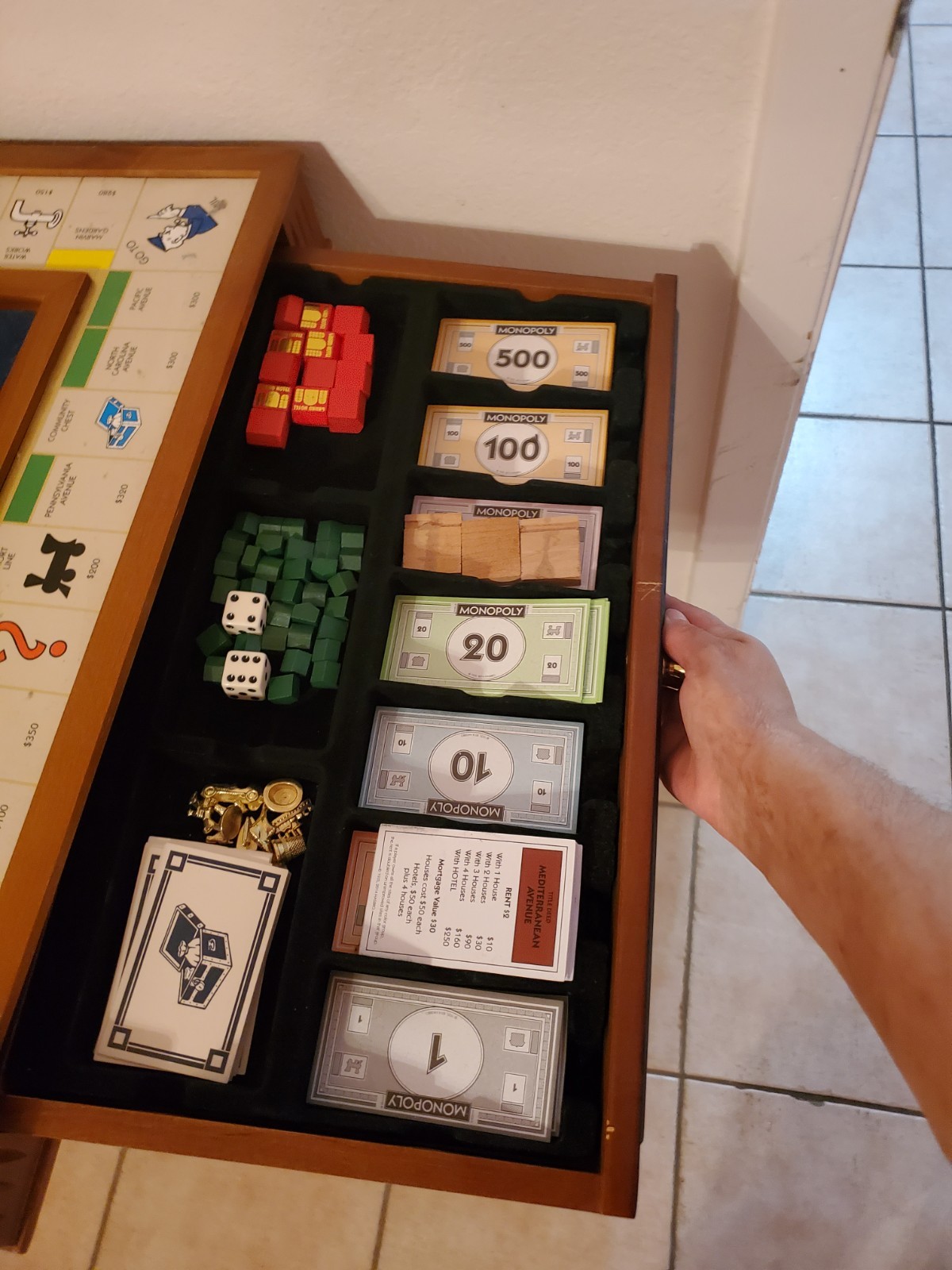 Monopoly Luxury Edition Maple Wooden Collectible Game Board *New Open Box