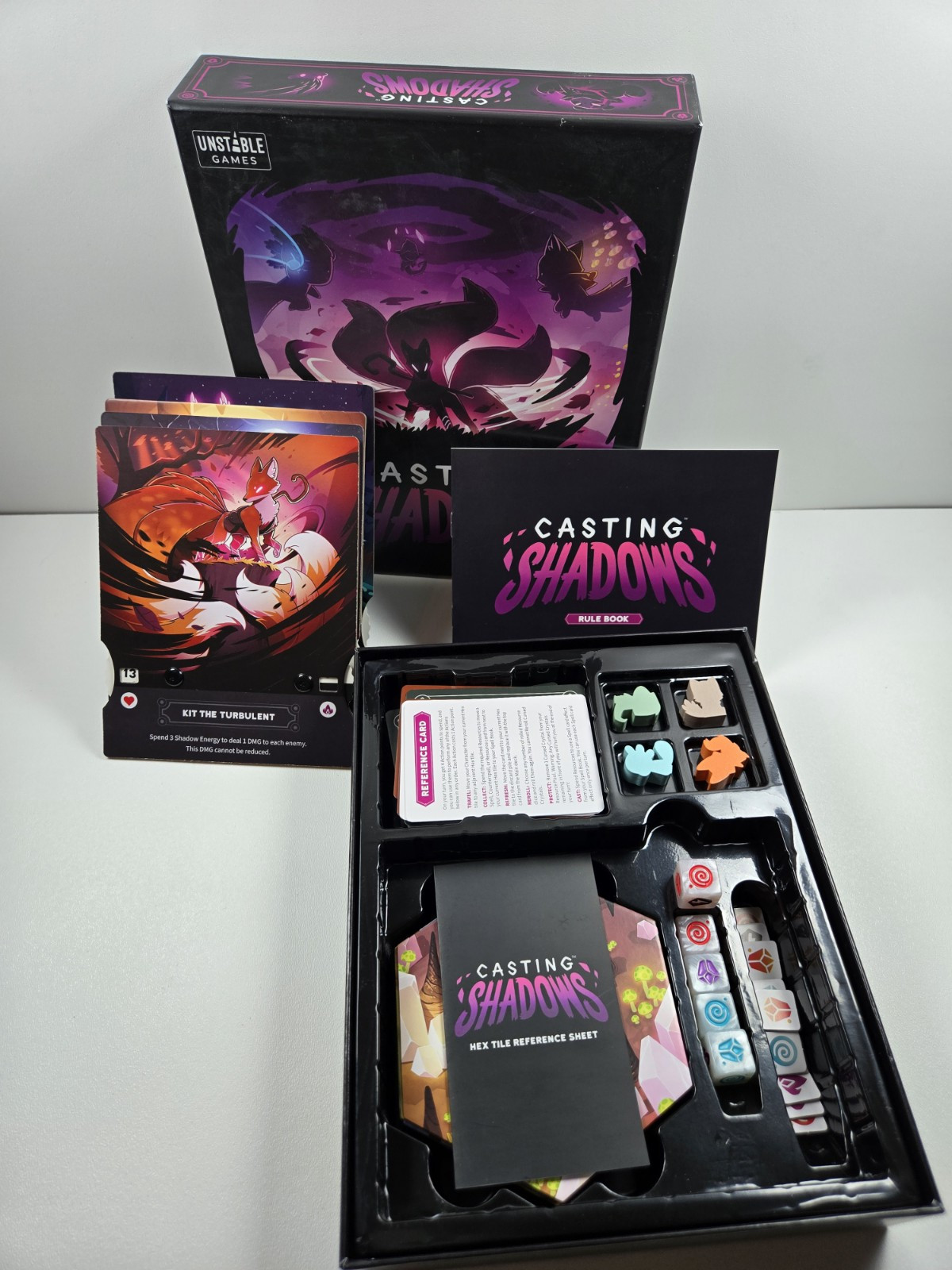 Casting Shadows Board Game Unstable Games Strategic Role Playing Kickstarter