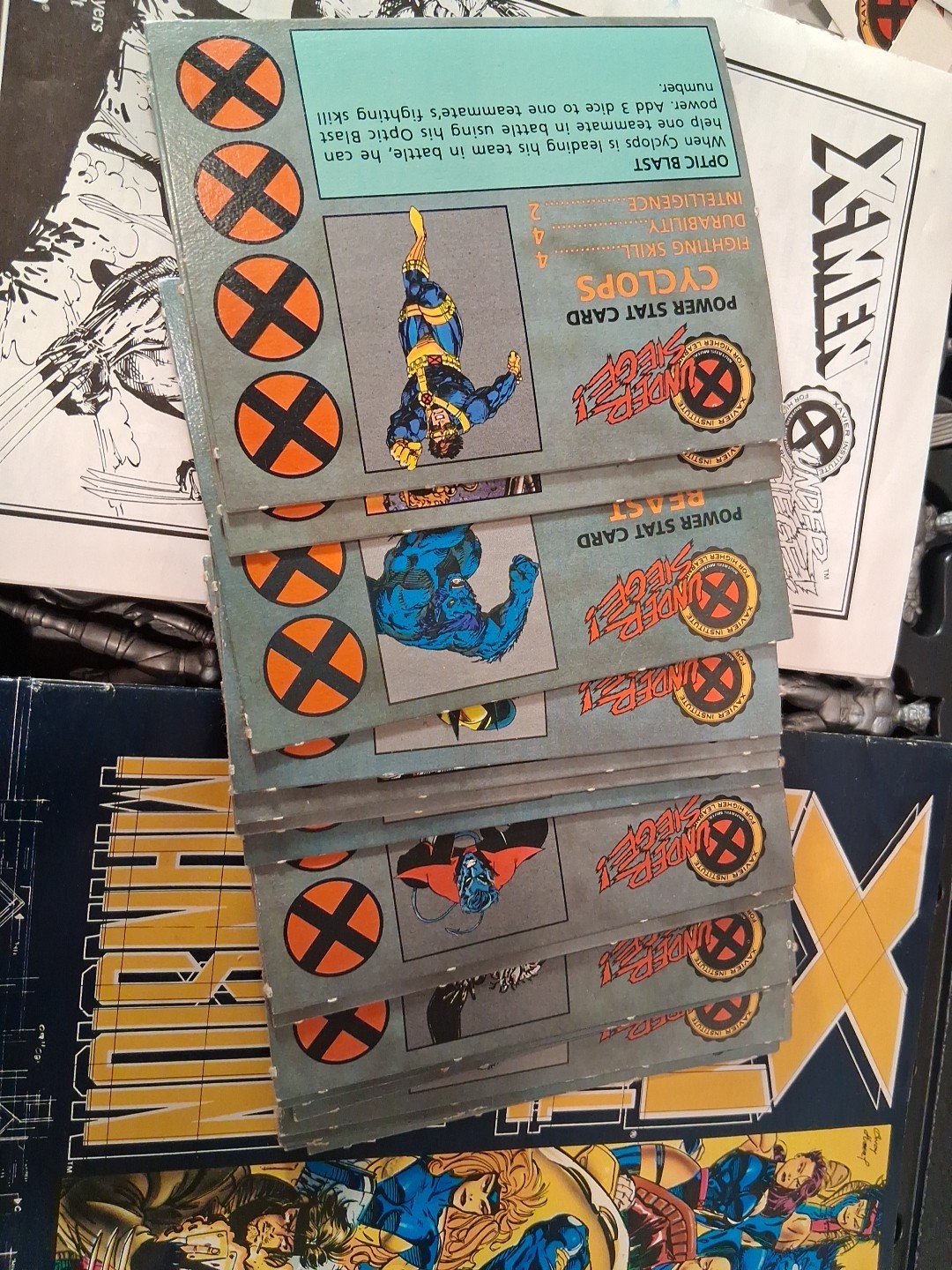 INCOMPLETE Marvel Comics X-Men Under Siege Board Game – Vintage / Rare / 1994
