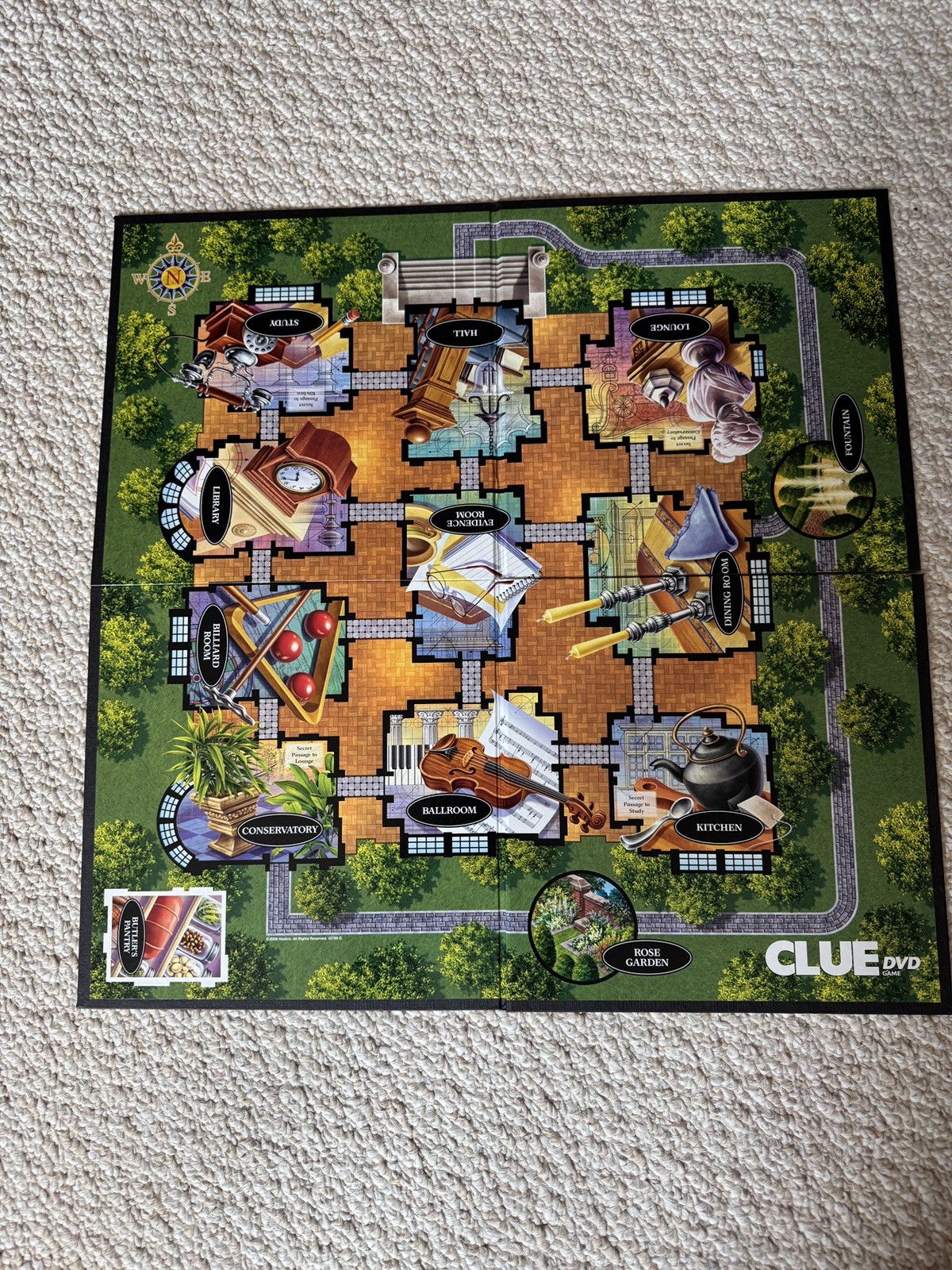 Clue DVD Game by Parker Brothers – 2006 Edition OPEN BOX – Complete!