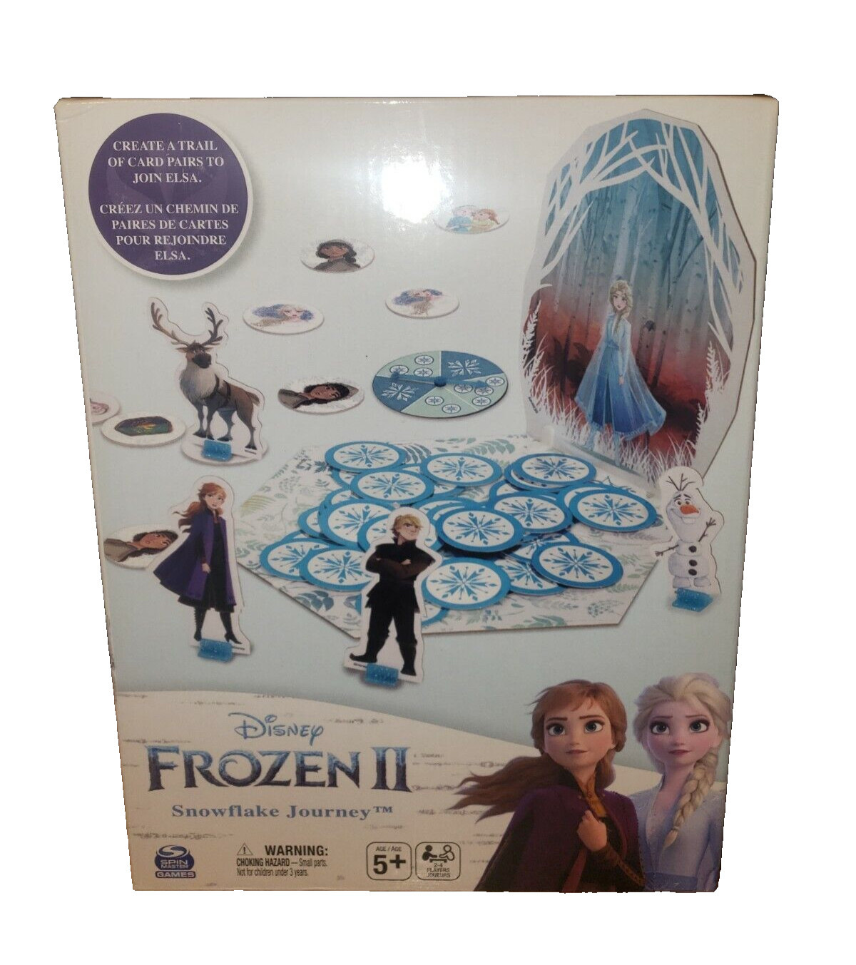 Disney FROZEN 2 Snowflake Journey Board Game to Create a Trail NEW