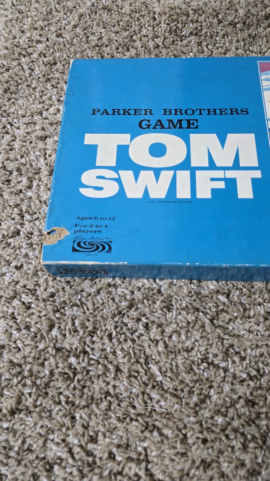 Parker Brothers Tom Swift Adventure Board Game 1966