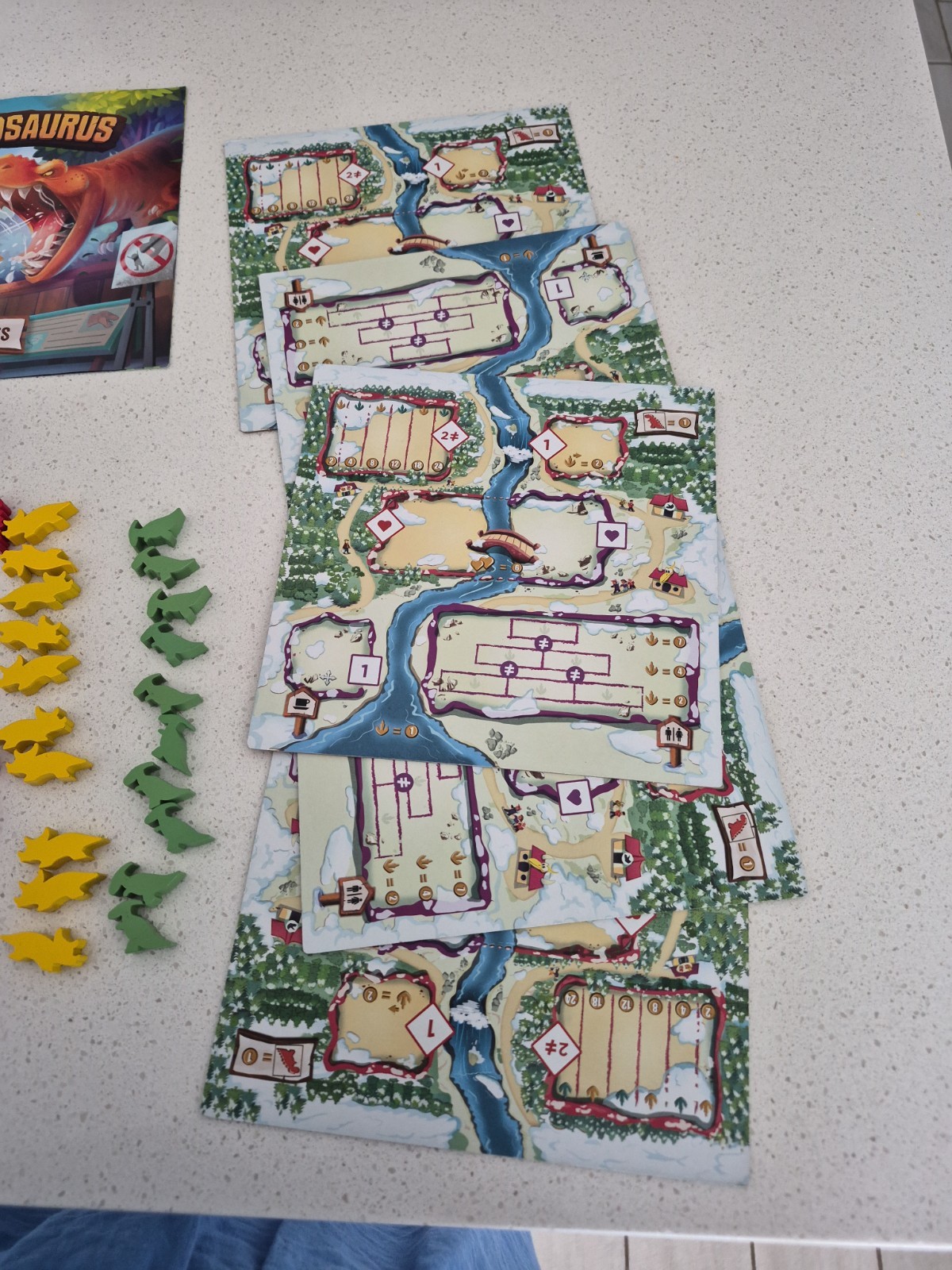 Draftosaurus Board Game by Ankama English Version of GERMAN game Educational