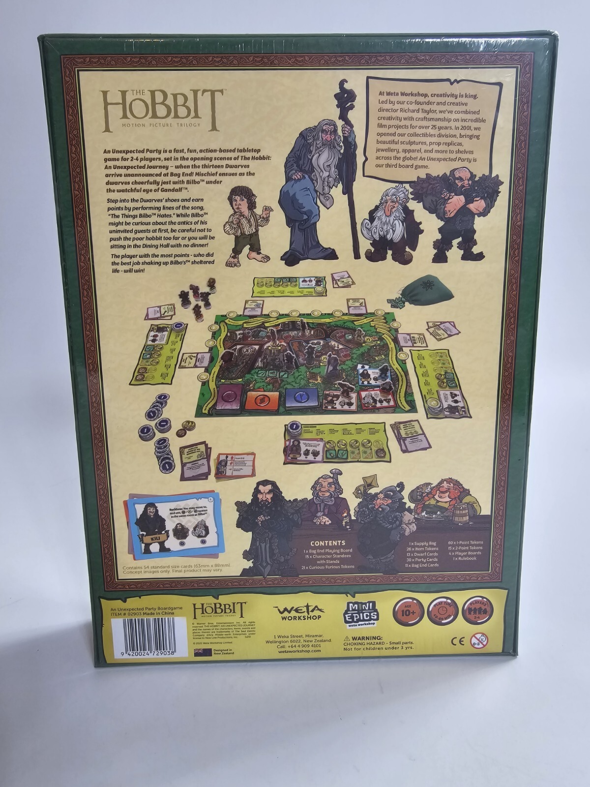 TABLETOP GAMES: HOBBIT – AN UNEXPECTED PARTY BOARD GAME – WETA SEALED