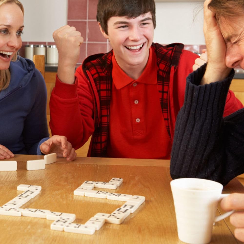 Hey! Play! Domino Set – 55 Premium Double Nine Dominoes And Convenient