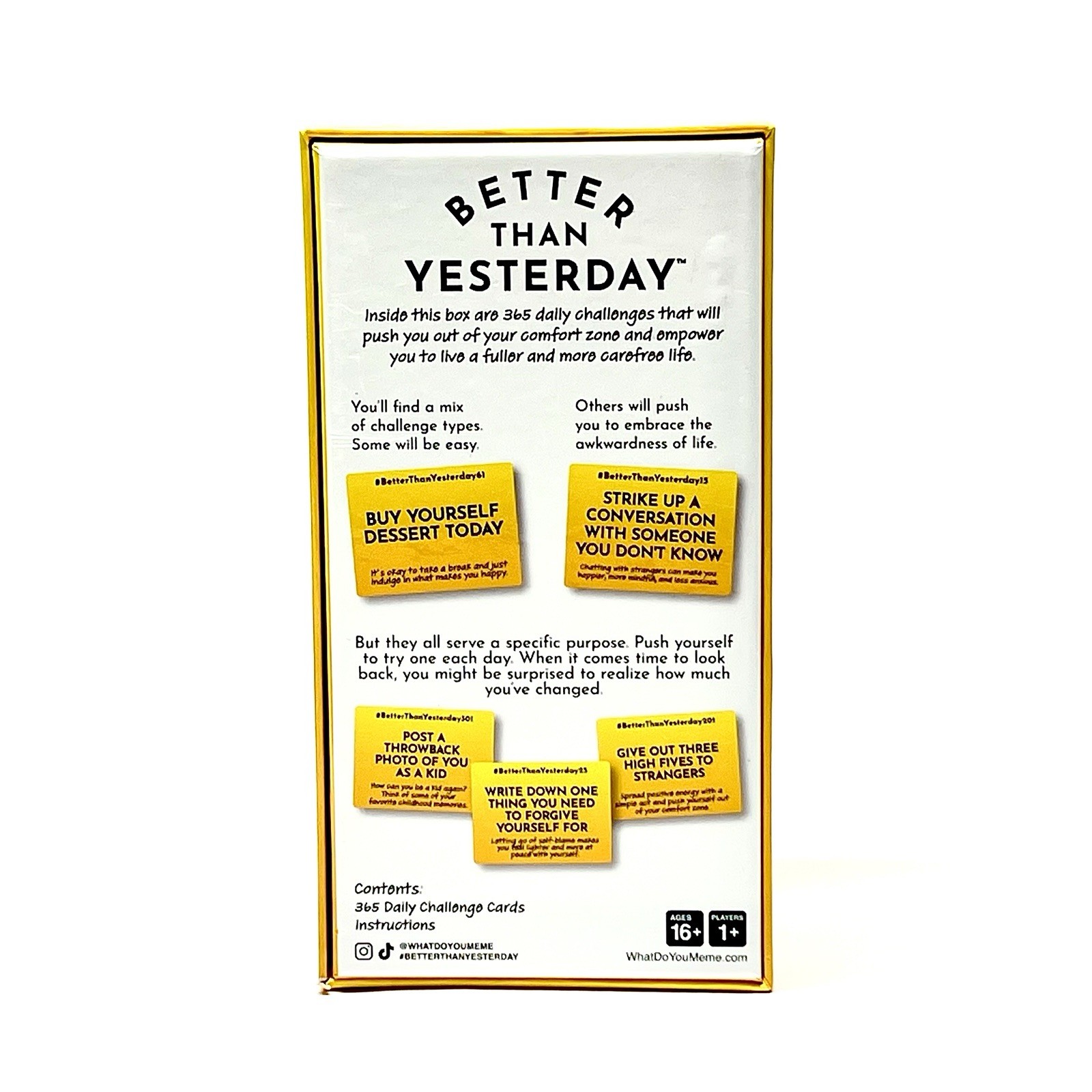 Better Than Yesterday Self Help 365 Daily Challenges Mindfulness Game Complete