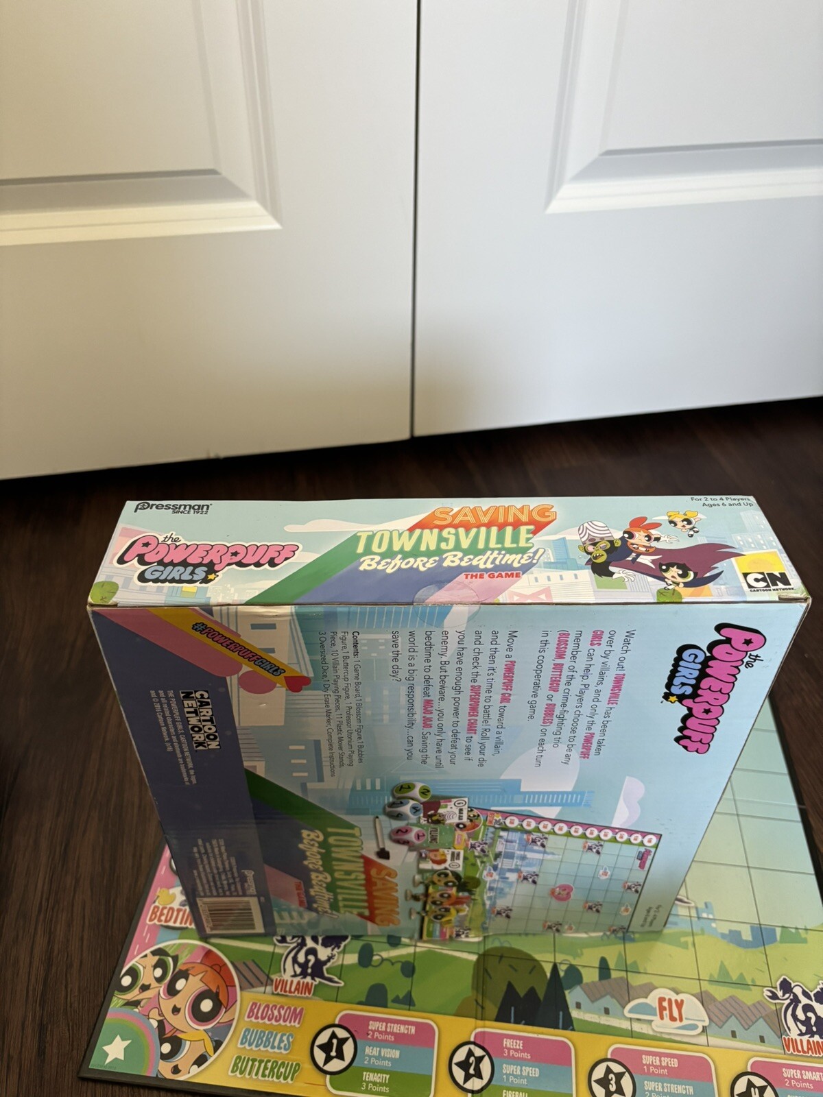 Powerpuff Girls Board Game Saving Townsville Before Bedtime Cartoon Network 2016