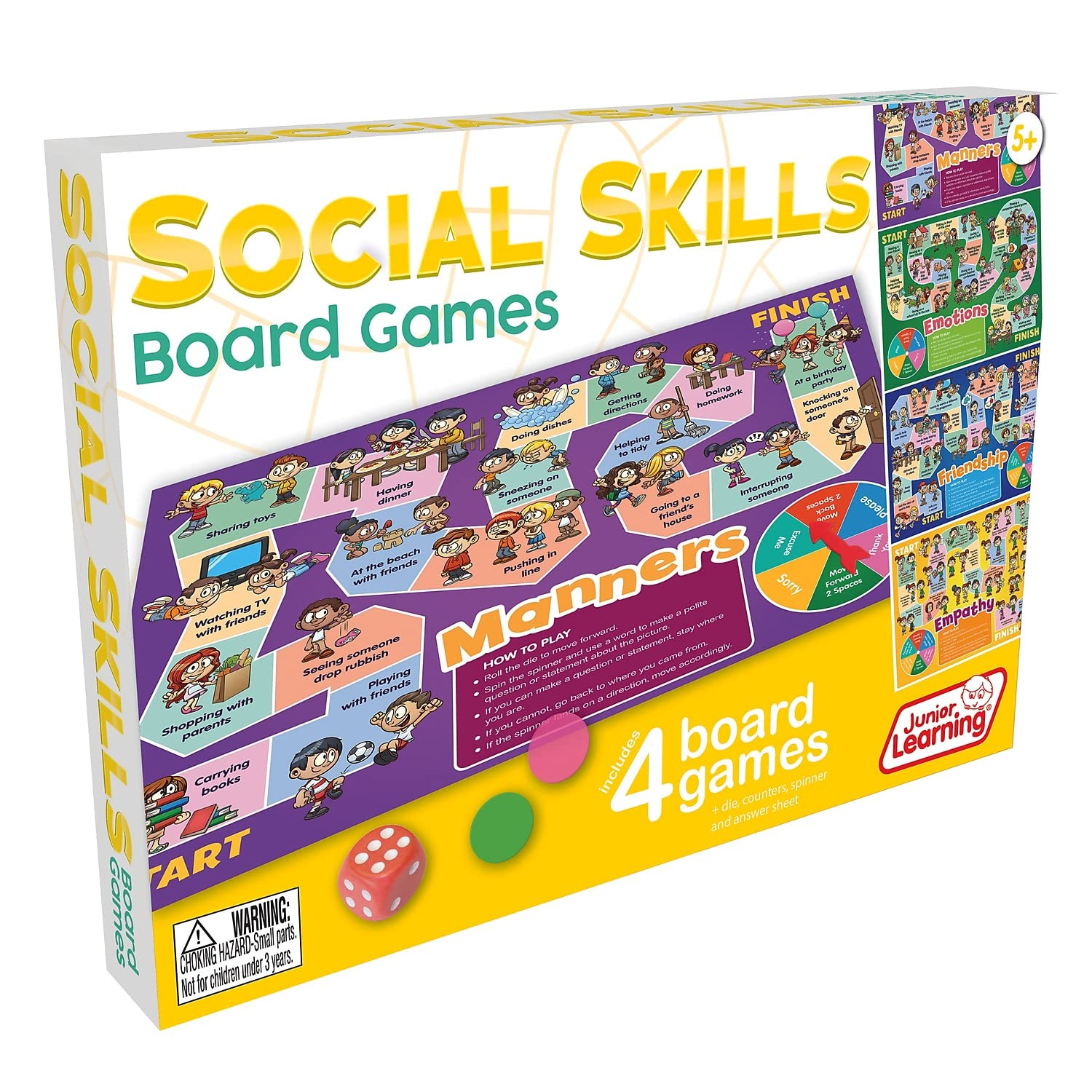 Social Skills Board Games for Kids Ages 5 to 8 Empathy Friendship Manners