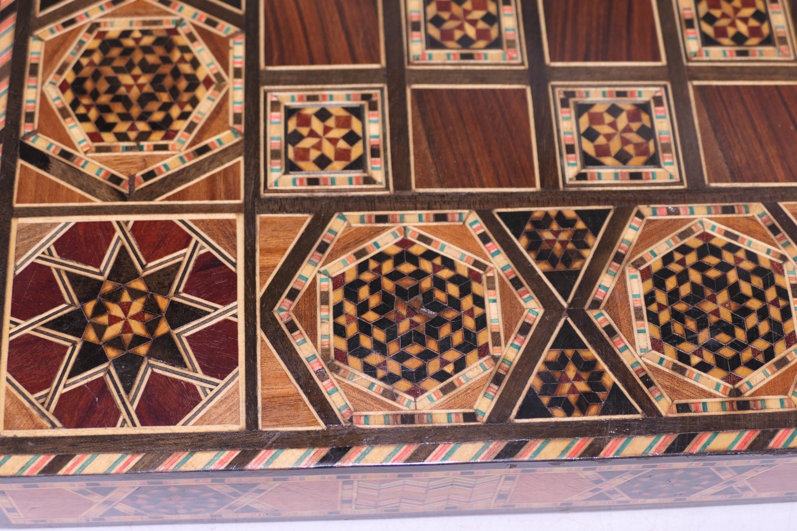 Backgammon Chess Set Handmade Solid Inlaid Wood Game Board