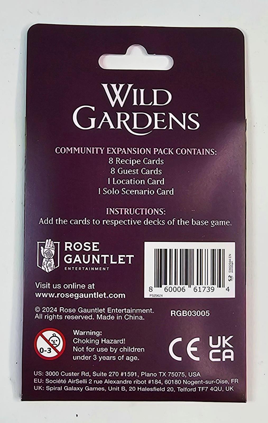 Wild Gardens Community Expansion Pack SEALED