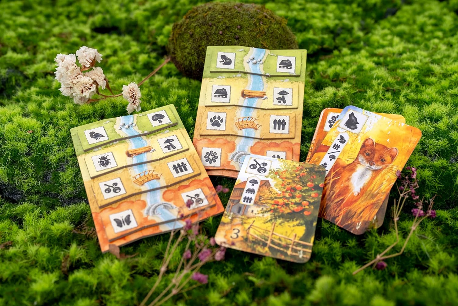 Meadow Adventure Book – Innovative Board Game Expansion with Watercolor Illustra