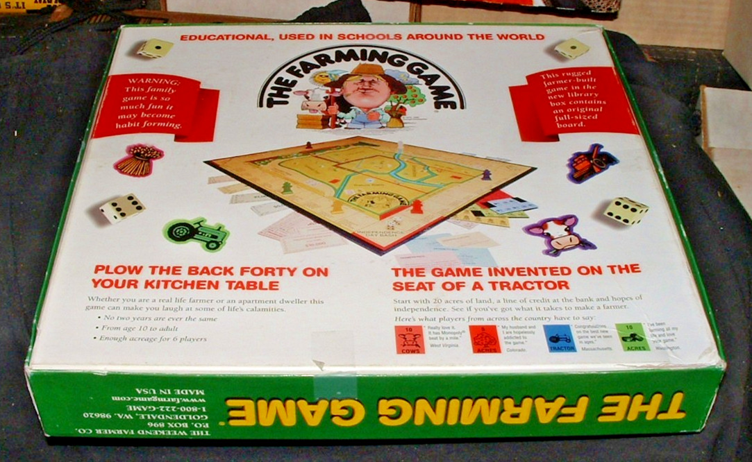 Vintage The Farming Game, Harvest the Fun! By Weekend Farmer Board Game Complete