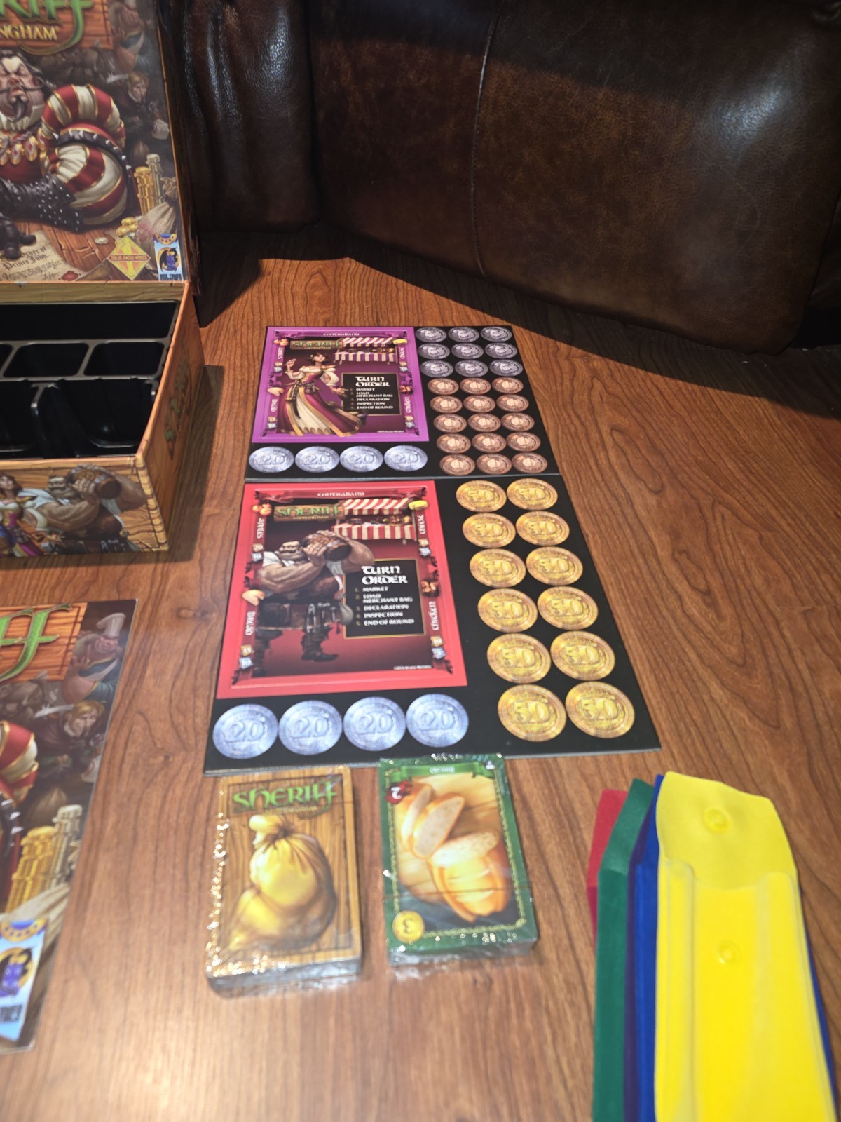 Sheriff of Nottingham Board Game Complete Arcane Wonders Edition In Cards Sealed