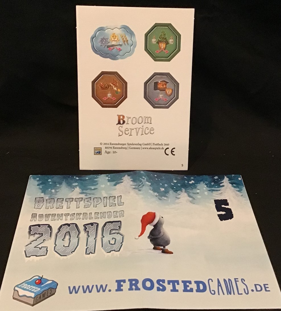 2016 Brettspiel Advent Calendar Promo #5 ~ Broom Service Christmastime ~ OEJ
