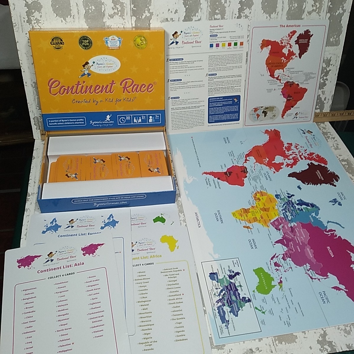 Continent Race Fun Geography Board Game For Kids Created By Kids 2020 Very Nice