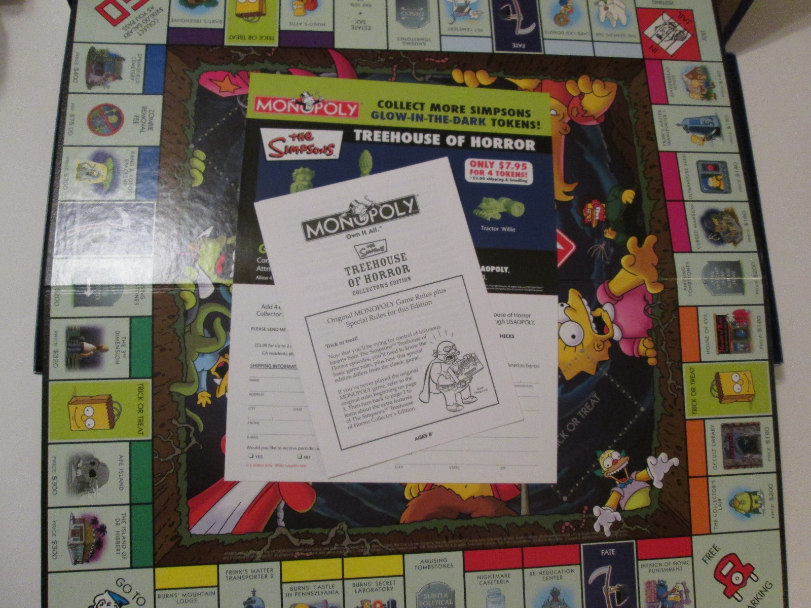 THE SIMPSONS TREEHOUSE OF HORROR Monopoly Collector’s Edition – Complete CIB