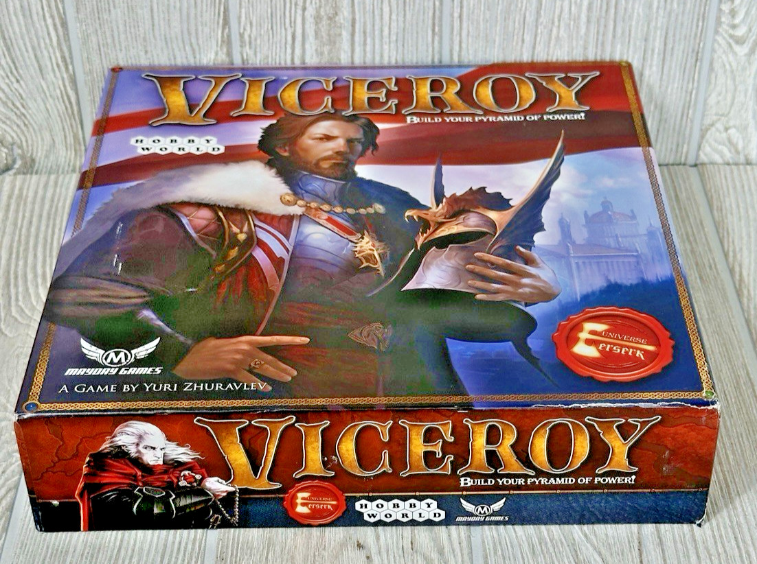 Viceroy Board Game Hobby World Unpunched Cards Sealed Cards Strategy COMPLETE