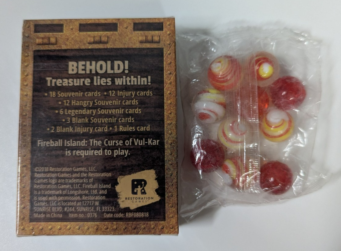 Fireball Island Deluxe Marbles And Treasure Trove Kickstarter Promo Bundle NEW