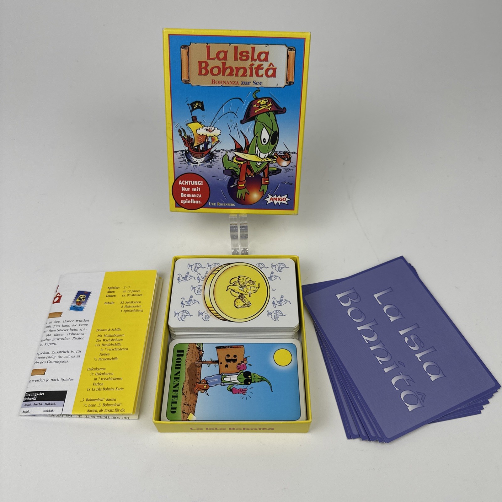 Amigo Board Games Bohnanza La Isla Bohnita German 1998 MINT 100% Free Shipping