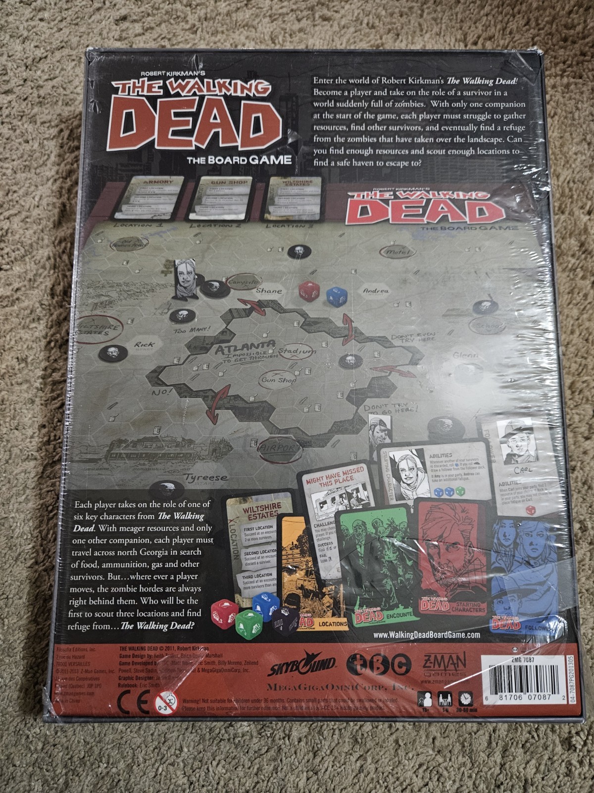 Z-Man Games The Walking Dead: The Board Game 2011 2+ Players 13+ ZMG7087
