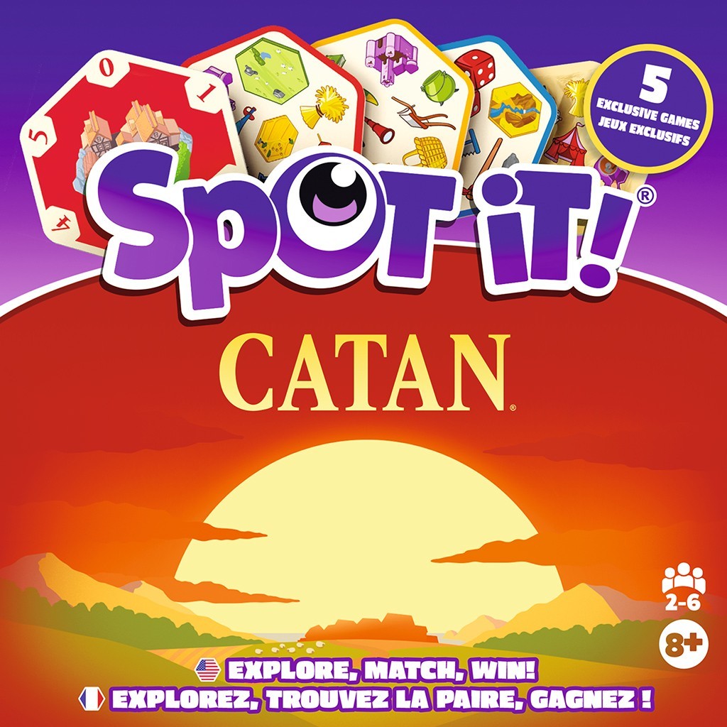 Spot It! Catan Card Game Zygomatic Settlers Family Party