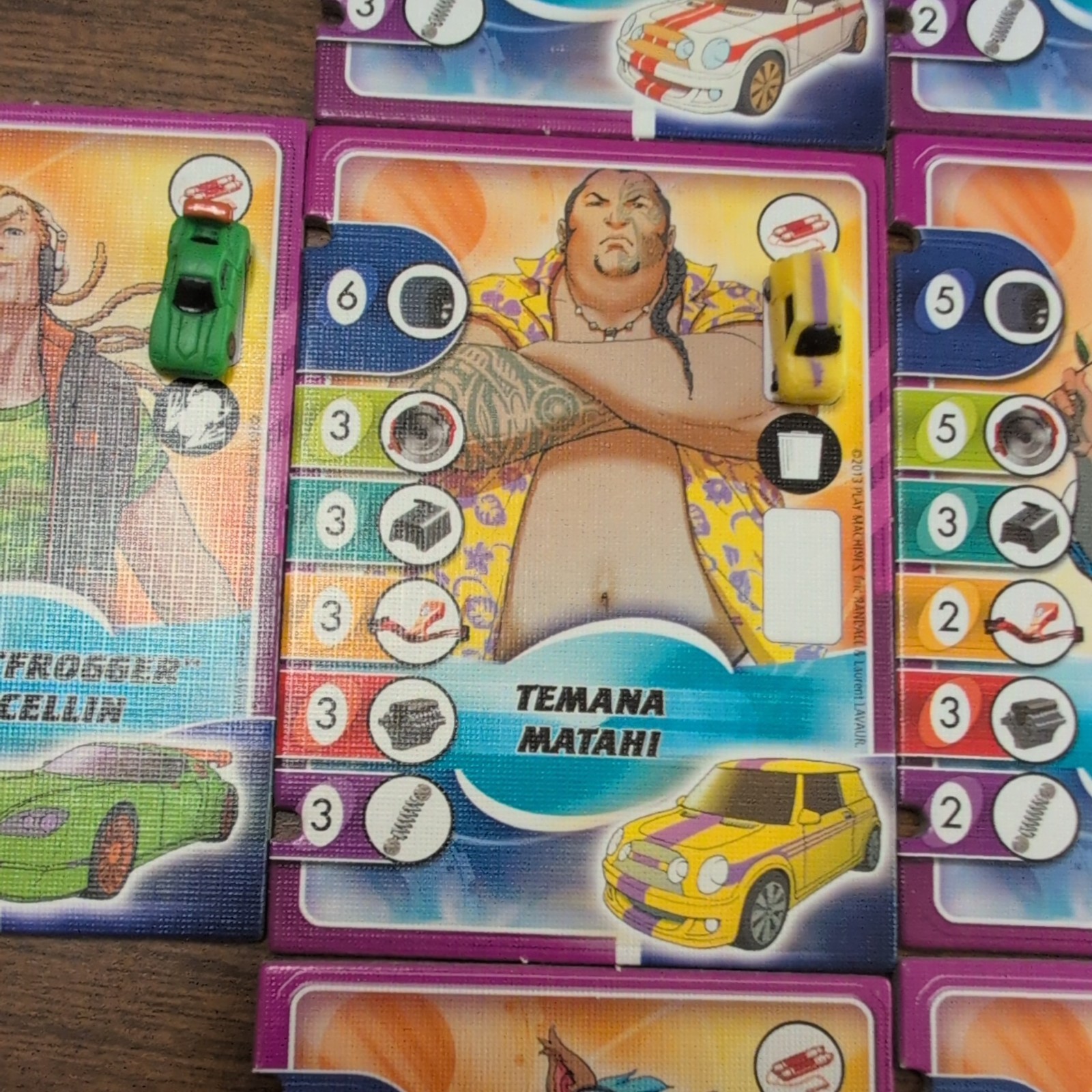 Replacement Drivers and Cars for Formula D Board Game