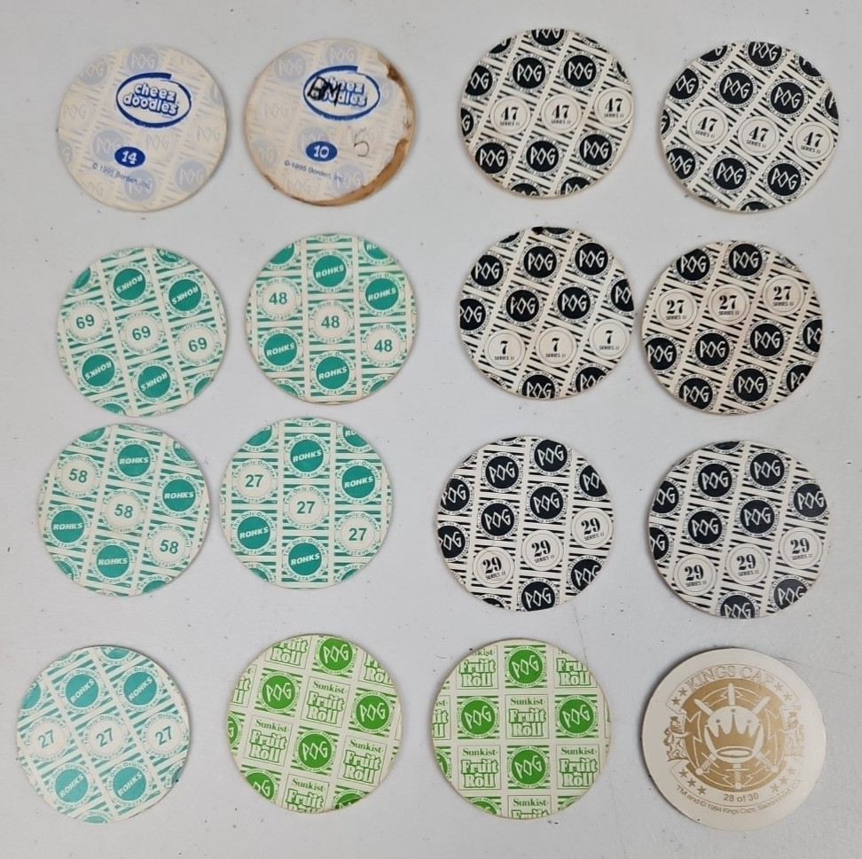 Lot of 16 The World Pog Federation WPF Pogs