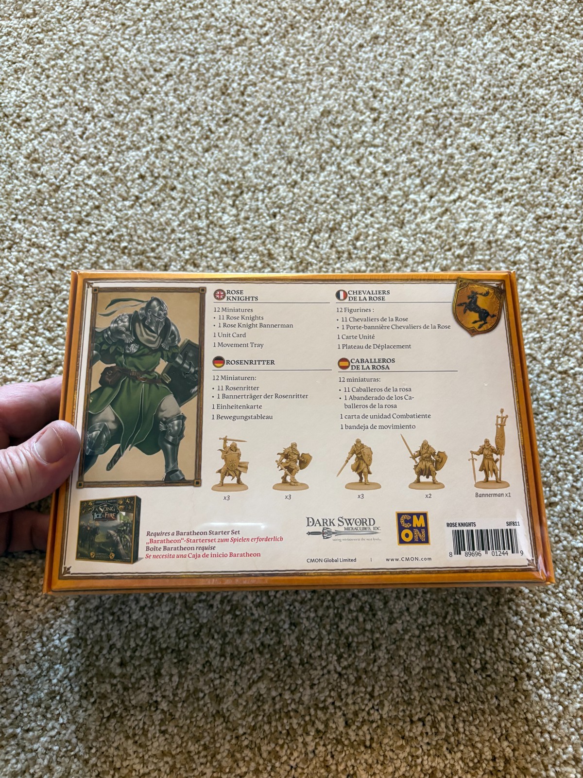 CMON A Song of Ice & Fire House Baratheon Rose Knights Unit Box New – ASOIAF