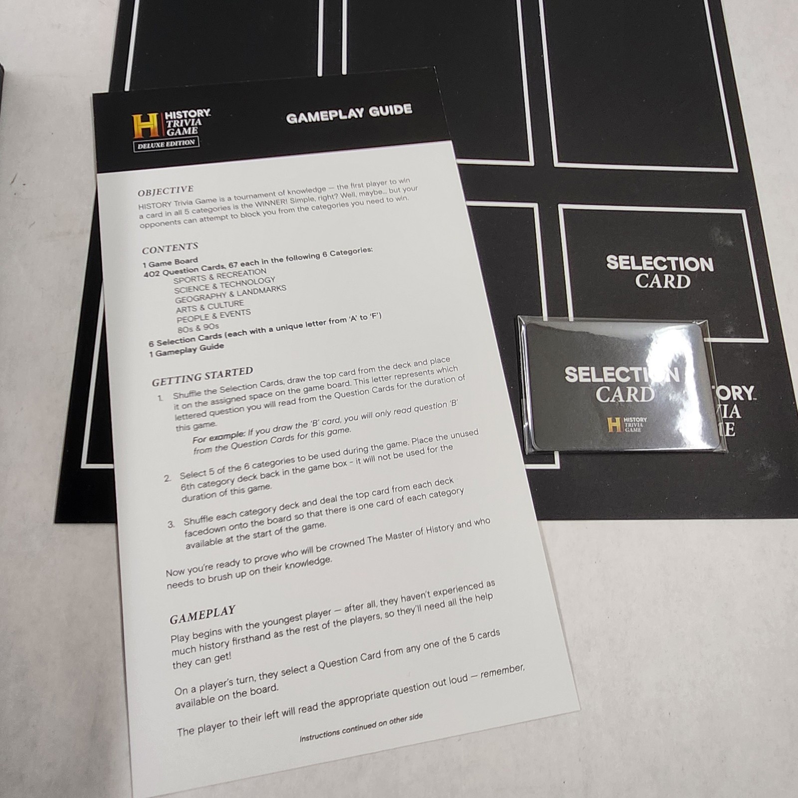 HISTORY Channel Trivia Board Game Deluxe Edition with 80s & 90s Expansion Pack
