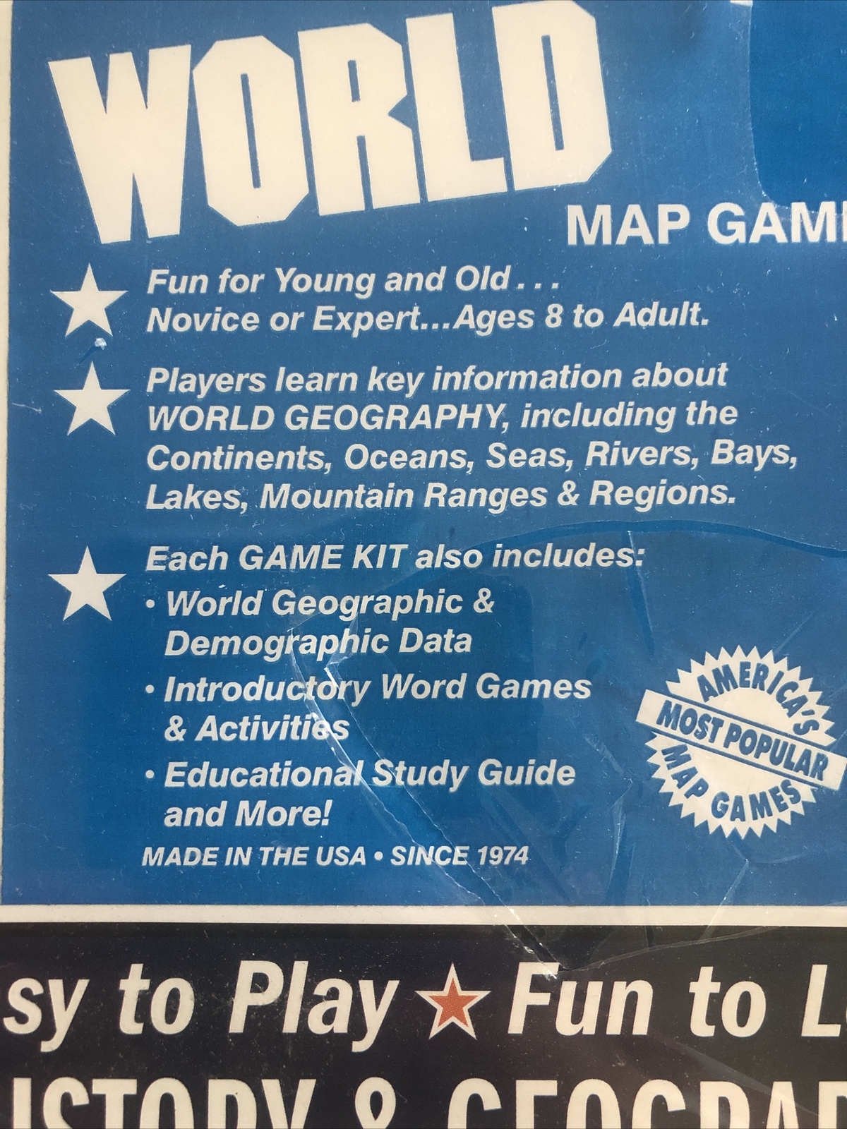 World Map Game Learning Game 8+ History And Geography 2000 New