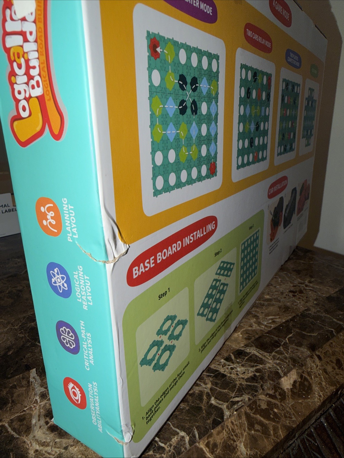 Logical Road Builder Vehicles Board Game Complete Set Ages 3+ 1-2 Players