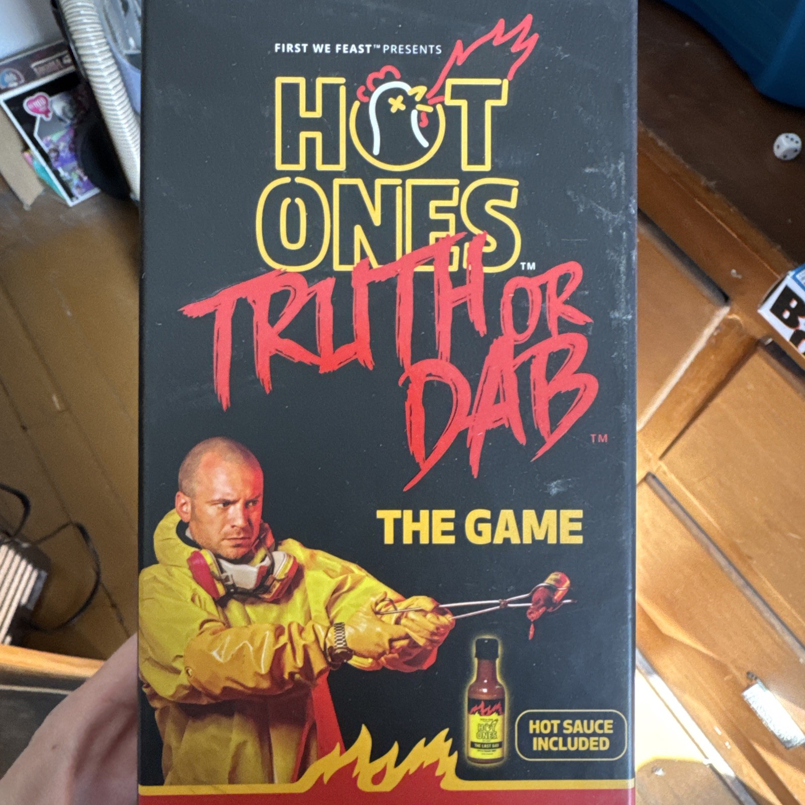 Hot Ones Truth or Dab The Game – (Hot Sauce Missing) Ages 17 Plus 3-6 Players
