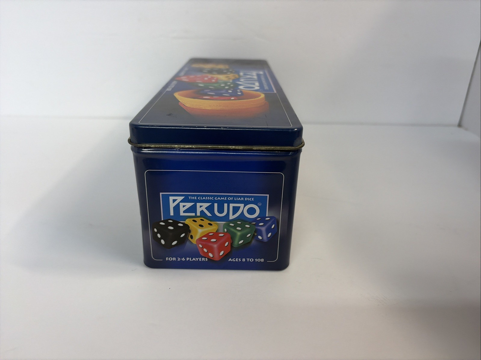 PERUDO Liar’s Dice Game 2002 Tin – South American Dice Game 100% Complete