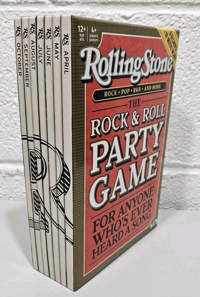Rolling Stone The Rock and Roll Party Game with 6 Decades Of Music 4 Players NEW