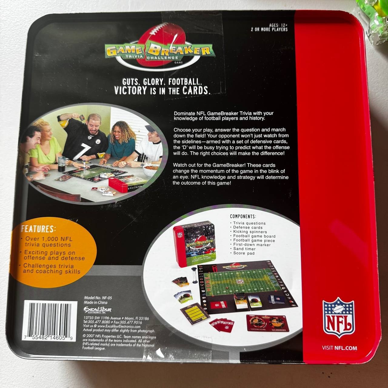 NFL Game Breaker Trivia Challenge Board Game – Over 1000 NFL Questions OPEN BOX