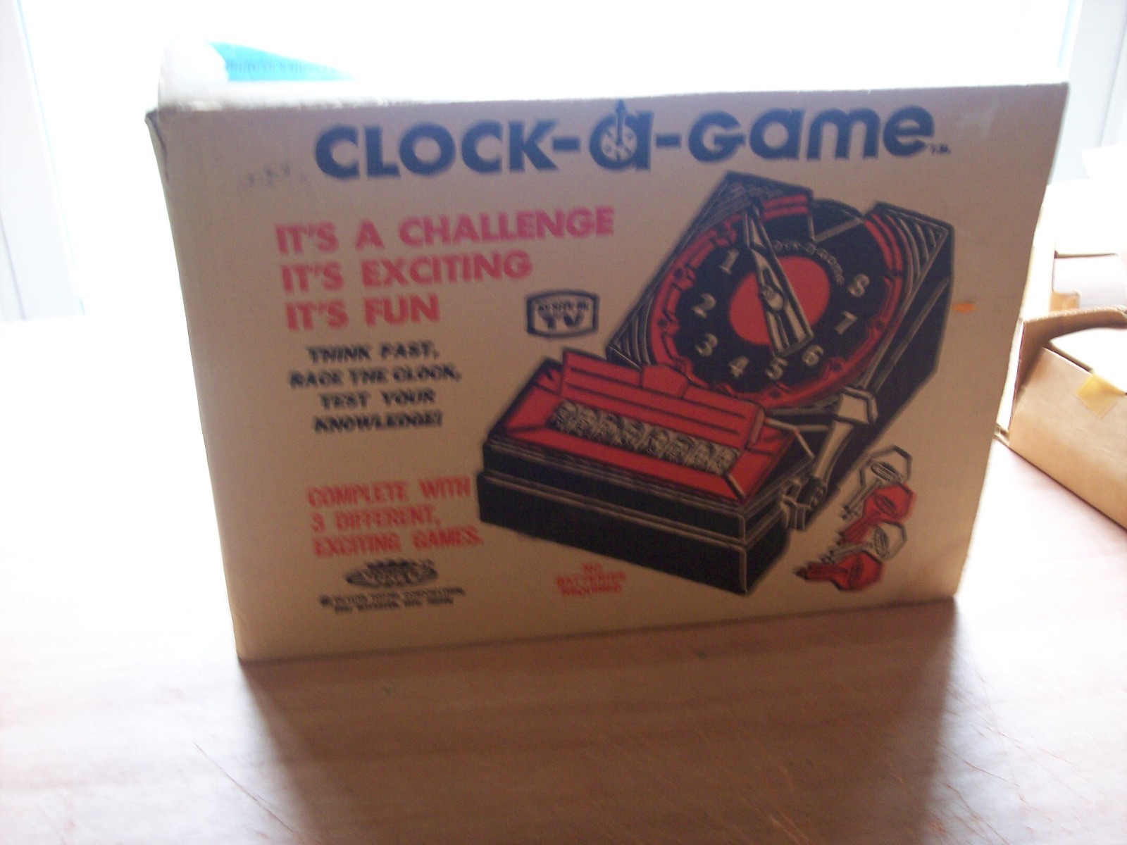 vintage 1967 Topper Toys Clock-a-Game family fun New Old Stock hard to find