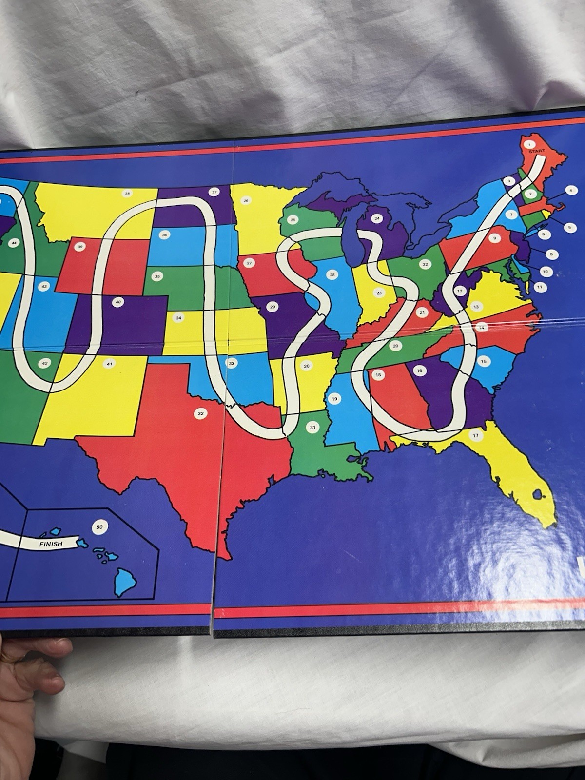 Vintage U.S.A. Trivia A Fun and Patriotic Board Game 1989 Complete