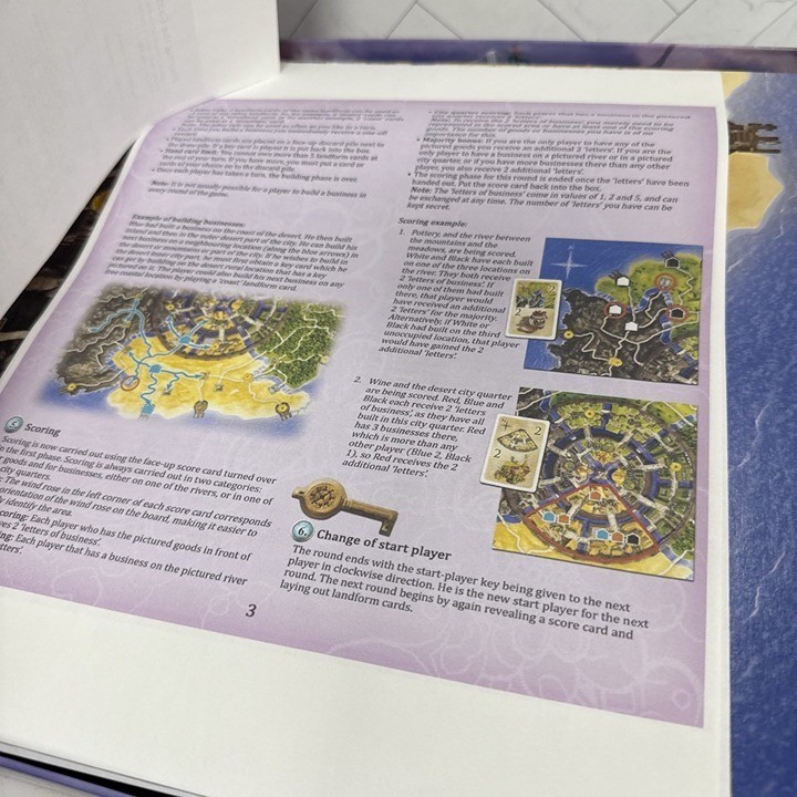 The Golden City Board Game Die Goldene Stadt GERMAN edition w/English Printout