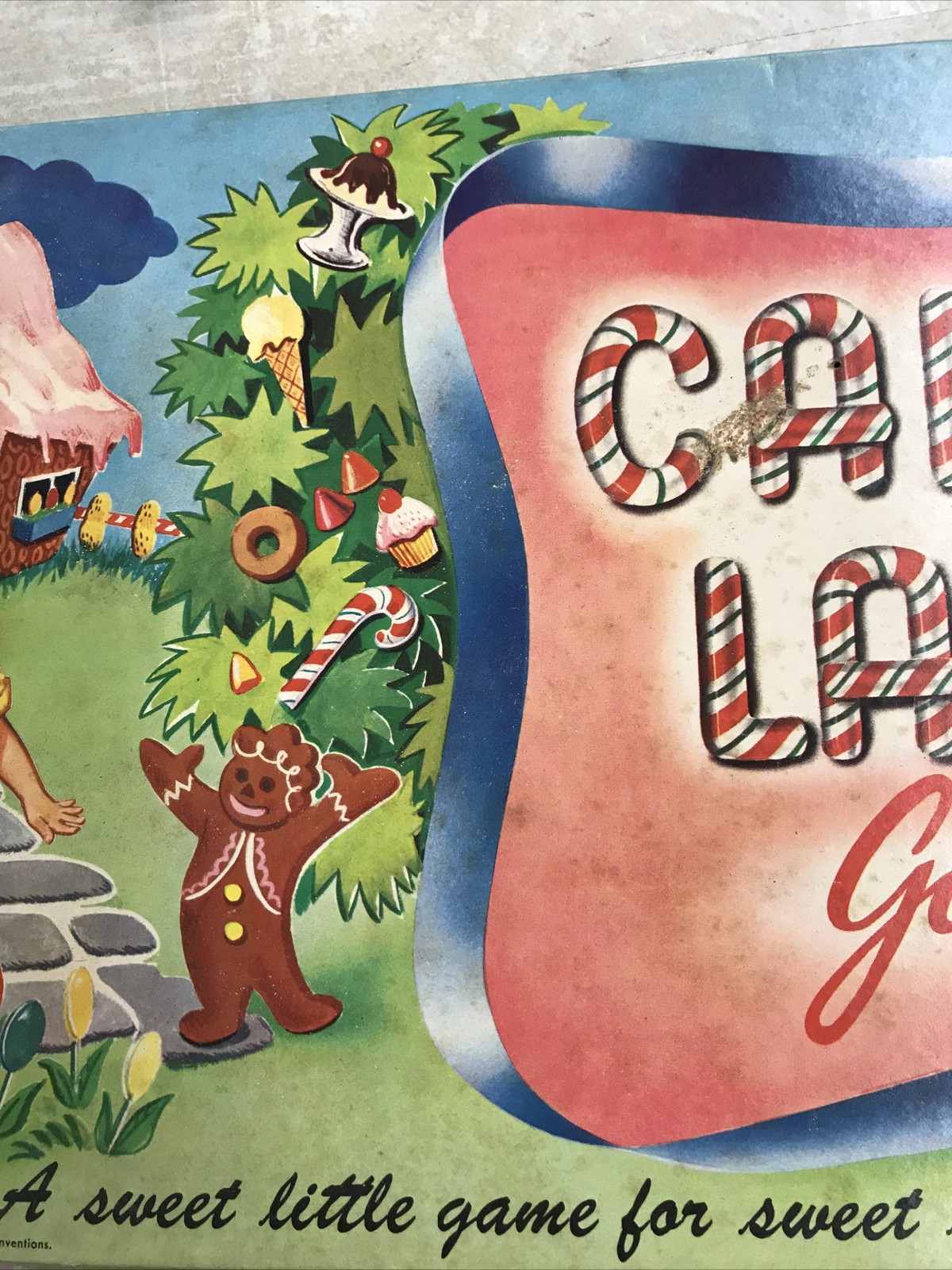 Complete Vintage Milton Bradley Candy Land Board Game 1955 UNUSED Sealed