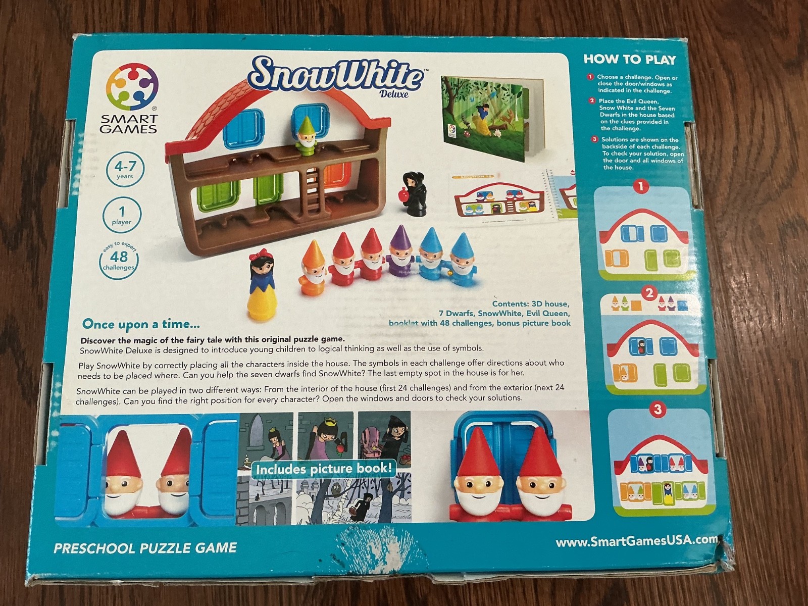 Snow White Deluxe Puzzle Game, SG 024, Smart Games, 4-7 years