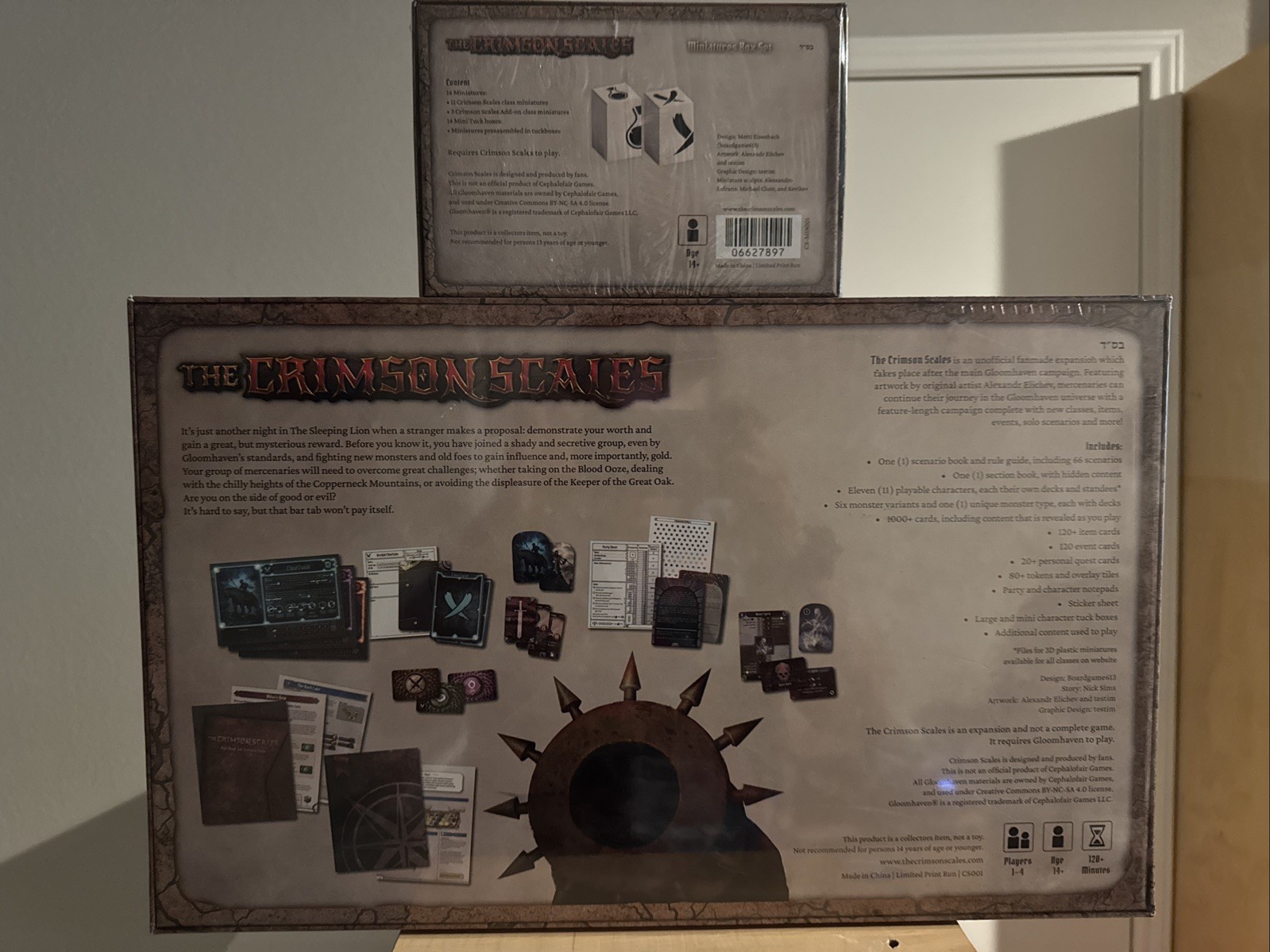 Gloomhaven: The Crimson Scales & Miniature Expansion | Rare Out of Print | New