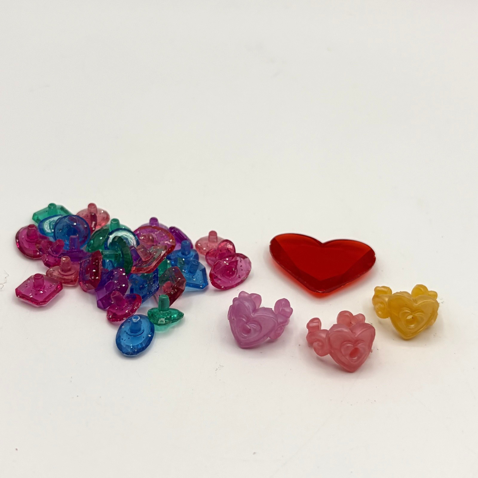 Disney Dazzling Princess Ages 4-Up 2-4 Players Replacement Parts 3 Rings, Gems